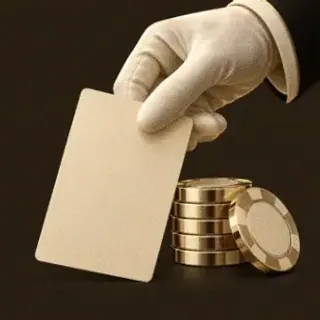 Hand dealing card — Vegas Nova Casino